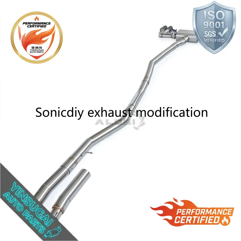 Фото Выхлопная система Sonicdiy Factory Valved Catback для BMW 330i F30 2.0T 2013-2018 с контроллером и улучшенными характеристиками №3