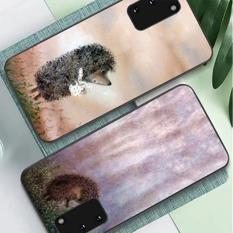 

Hedgehog In The Fog Phone Case for Samsung S10 21 20 9 8 plus lite S20 UlTRA 7edge