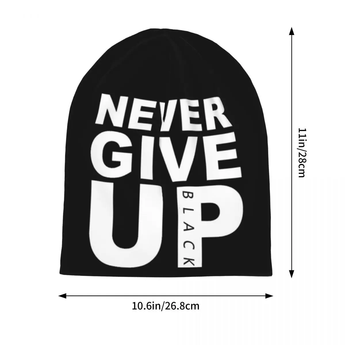 nic nie będziesz poddawaj kapelusz z daszkiem Hip Hop Outdoor Funny Skullies czapka beanie męska damska ciepła podwójnego zastosowania