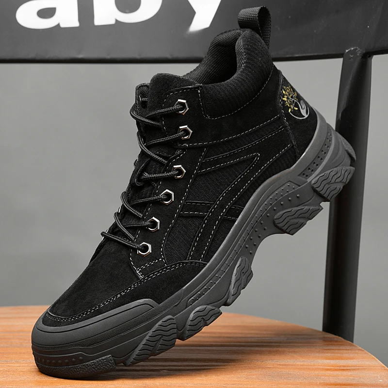 GR-87138 MARTIN BOOTS WALKING SHOES MEN'S HUNTING BOOTS TACTICAL SHOES DESERT COMBAT ANKLE LEATHER MOUNTAINEERING SHOES