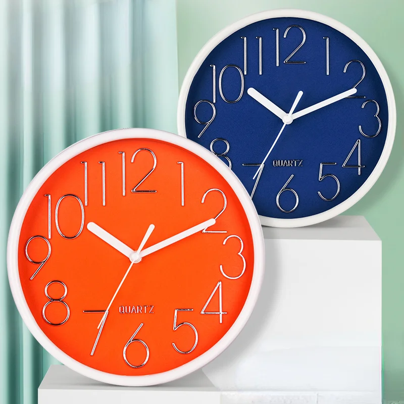

Modern Metal Wall Clock Living Room Kitchen Creative Living Room Minimalist Fashion Waterproof Watches Orologio Da Parete Decor