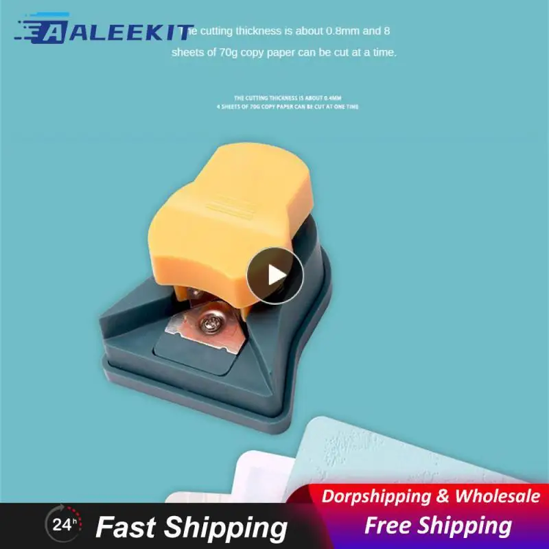 

Easy To Use Corner Cutter Smooth Cutting Circle Cutter Abs Rounded Paper Paper Cutter Fillet Colorful Widely Applicable Gray