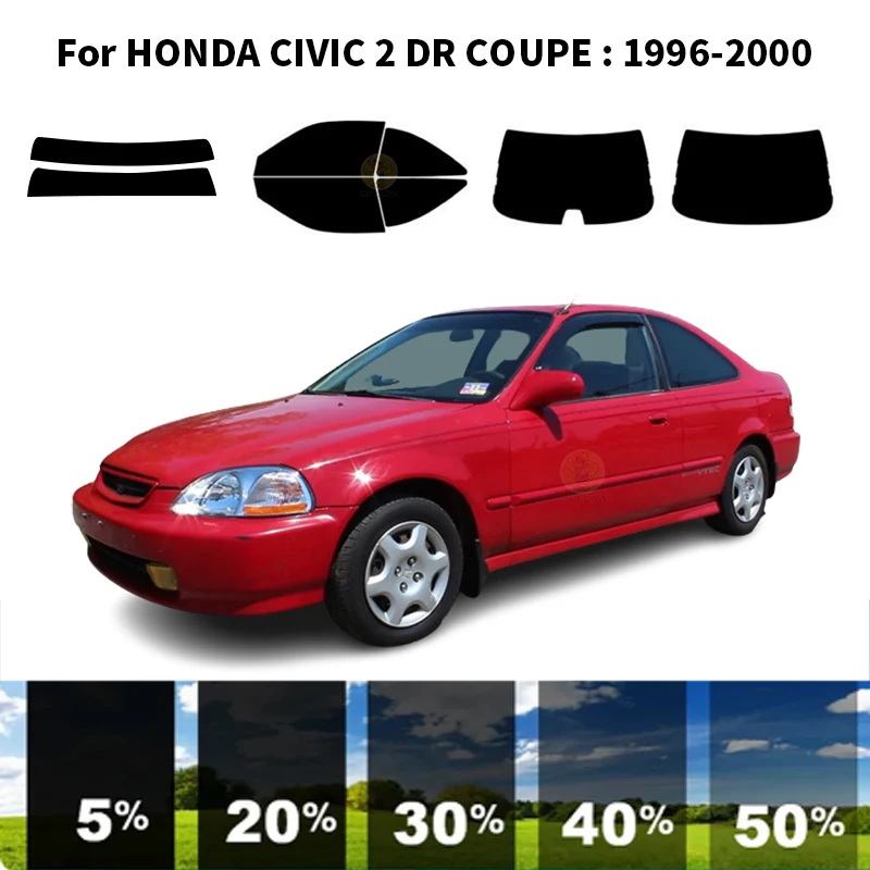 

Precut nanoceramics car UV Window Tint Kit Automotive Window Film For HONDA CIVIC 2 DR COUPE 1996-2000