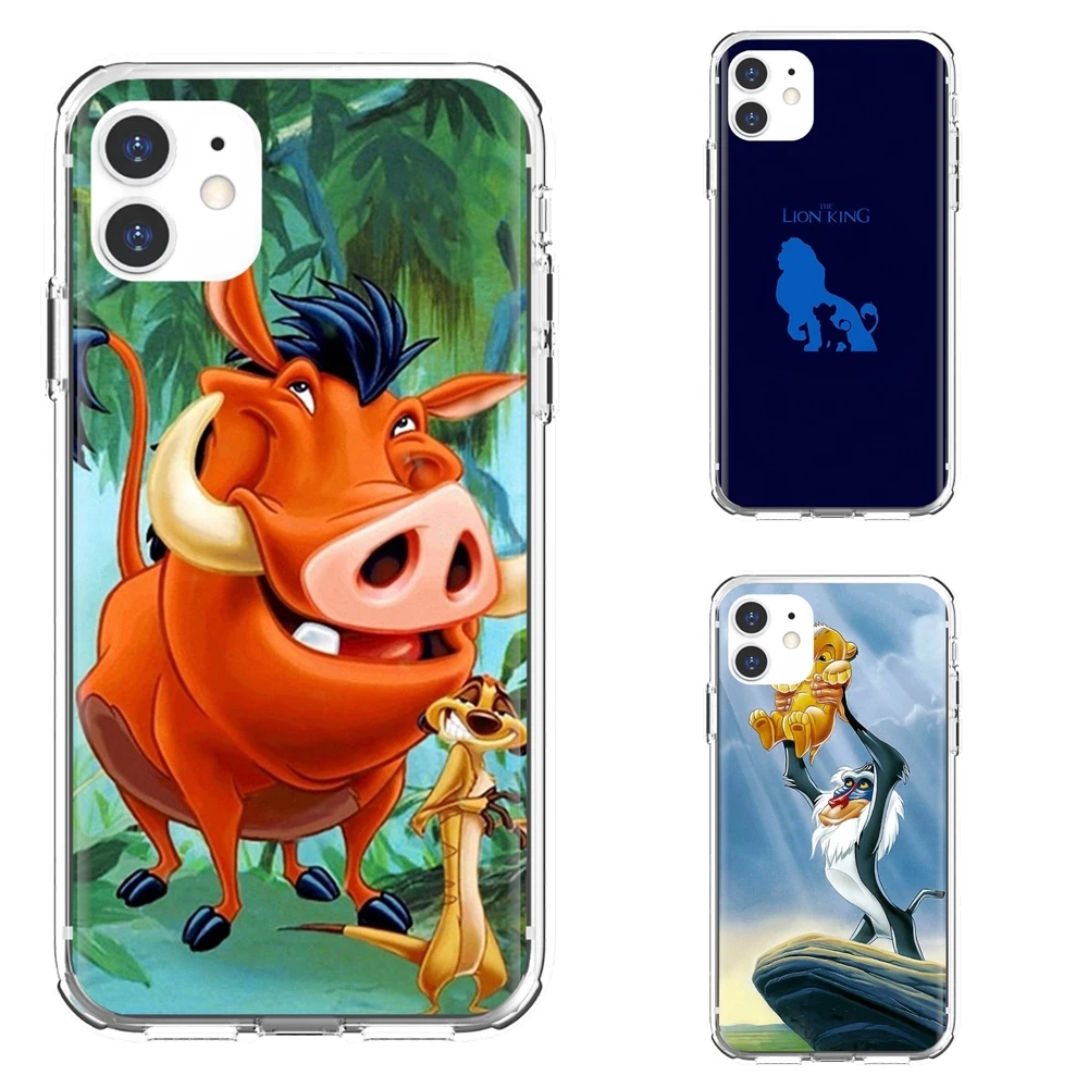 

comic Lion King Hakuna Matata For iPhone 10 11 12 13 Mini Pro 4S 5S SE 5C 6 6S 7 8 X XR XS Plus Max 2020 Soft TPU Phone Cover