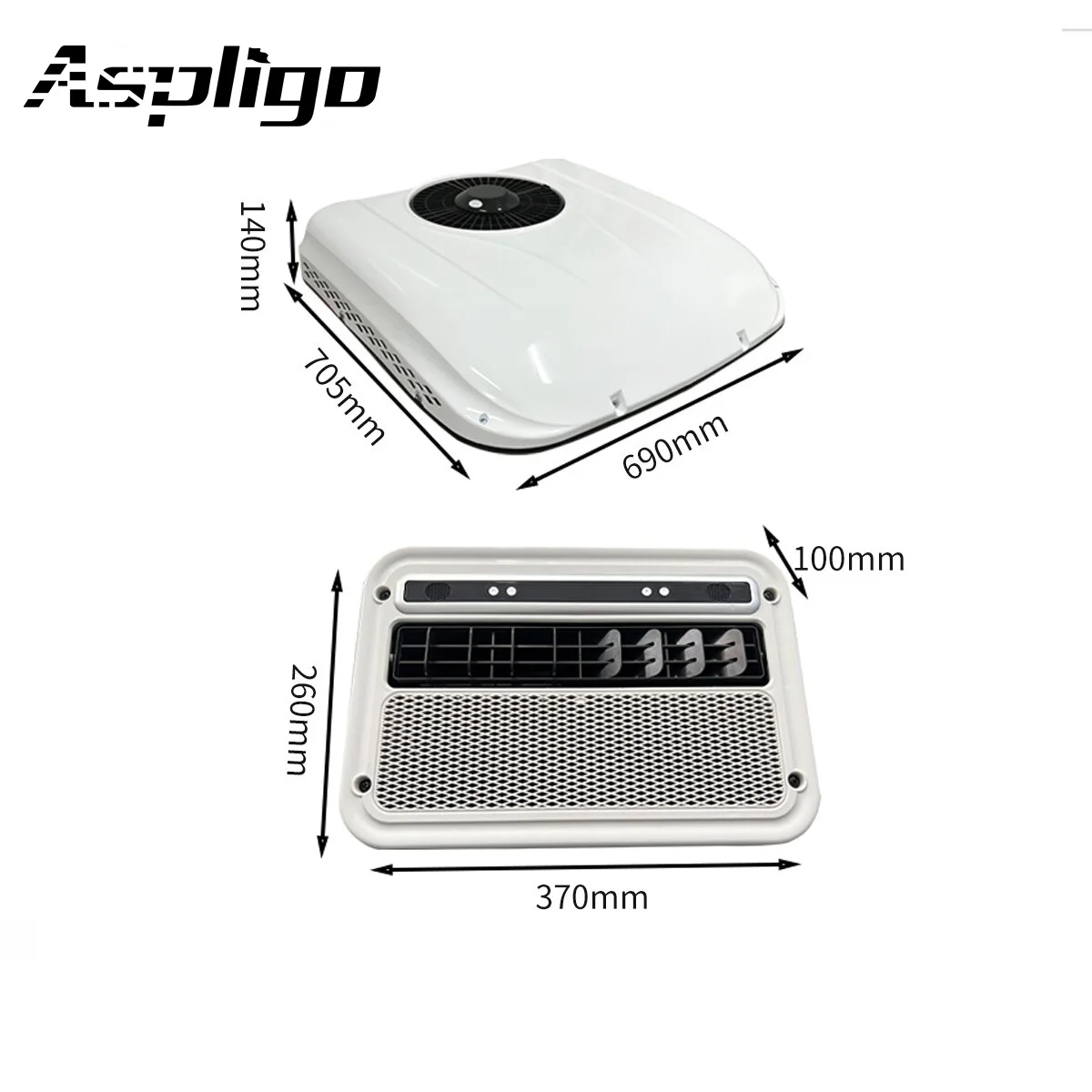 Aspligo 12 В btu электрическая фотопарковка кондиционирование воздуха на крыше для