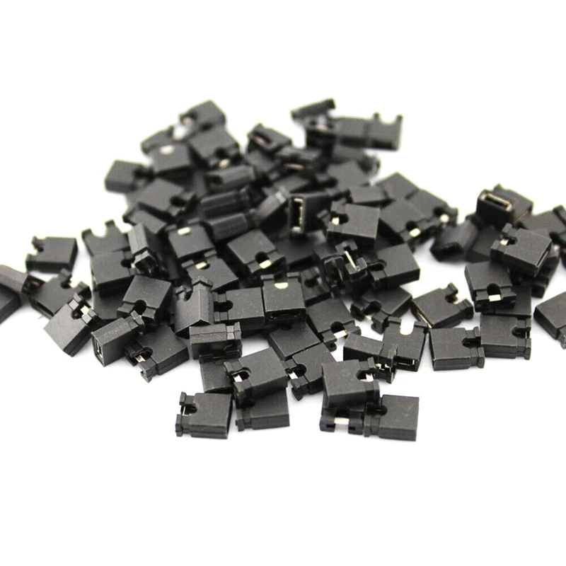 

50-200pcs 2.0mm PCB Pin Headers Jumper Cap Short Shunt Links Motherboard Cap US