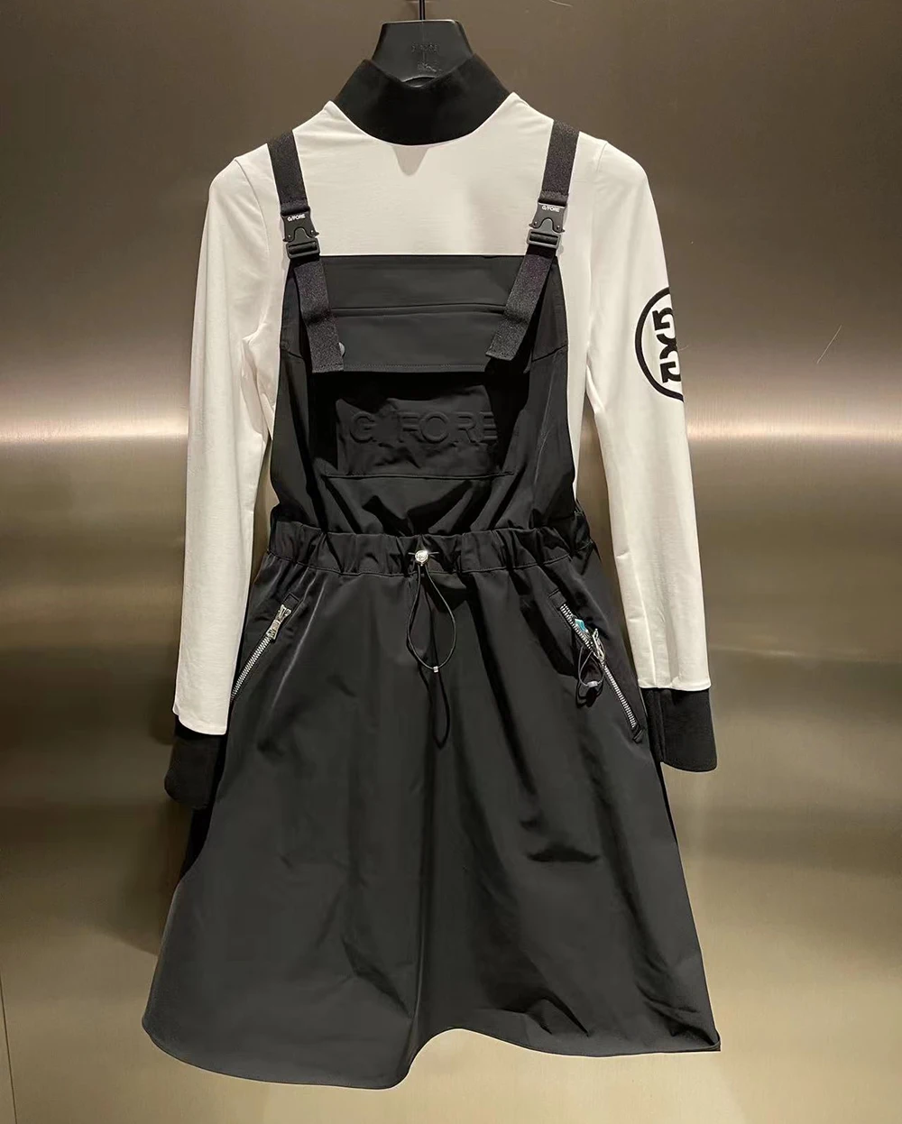 

Женские юбки с бретельками для гольфа, женские юбки до колена, модные стильные летние спортивные юбки трапециевидного силуэта, модель 0239 [5 июня]