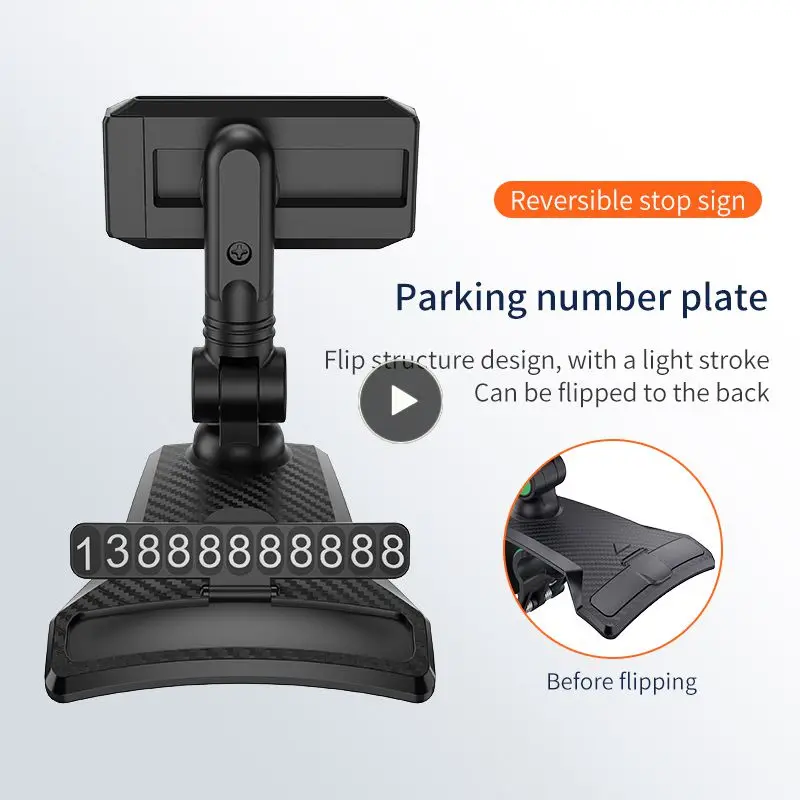 

Universal Phone Mount Widely Adjustable Angle Reversible Car Mobile Phone Holder Car Accessories 1200 Degree Rotatable