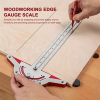 t type woodworkers edge rule protractor 70 degree round head rotary angle measurement accuracy scriber gauge layout tools
