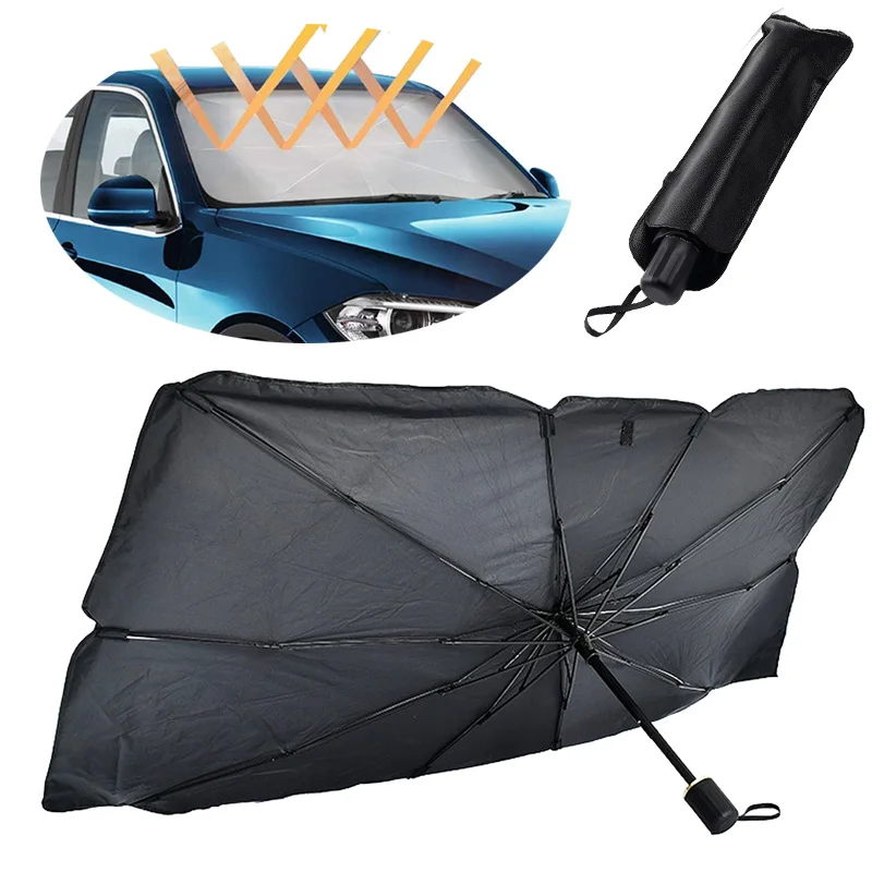 

Car Windshield Sunshade Umbrella Type Sun Shade for Window Summer Sun Protection Heat Insulation Cloth Front Shading Accessories