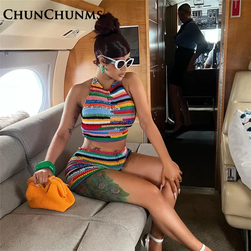 Женский пляжный костюм из 2 предметов укороченные Леггинсы без рукавов с высокой