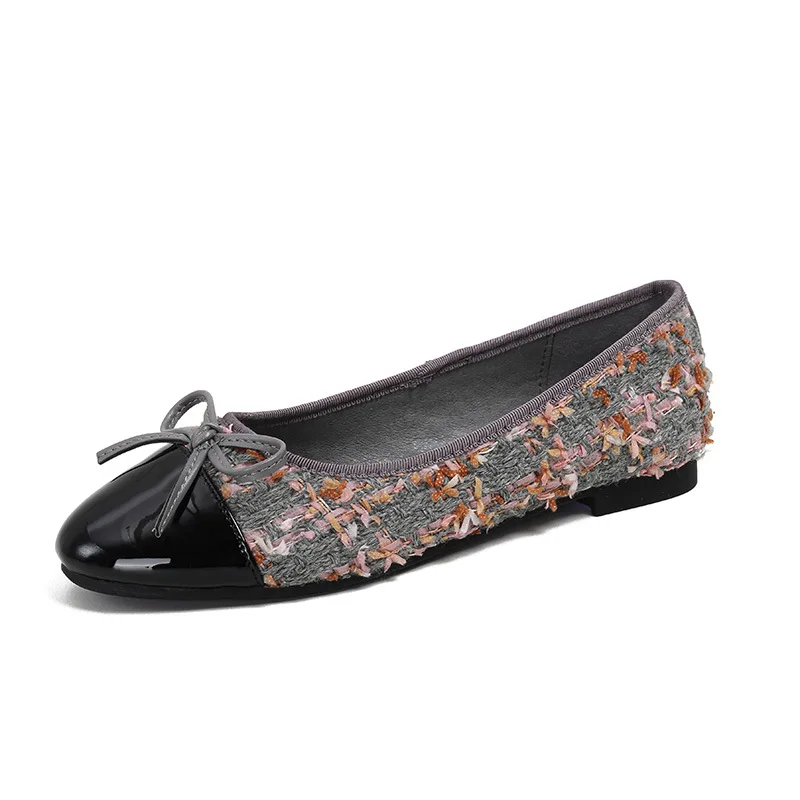 

Балетки женские из натуральной кожи, туфли на плоской подошве, разные цвета, зимняя обувь