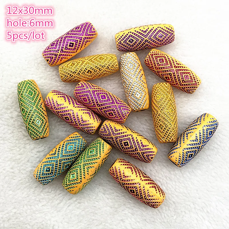 New 5pcs--50pcs Imitation Retro Acrylic Beads for Jewelry Making DIY Children Handmade Bracelets Necklace Accessories |