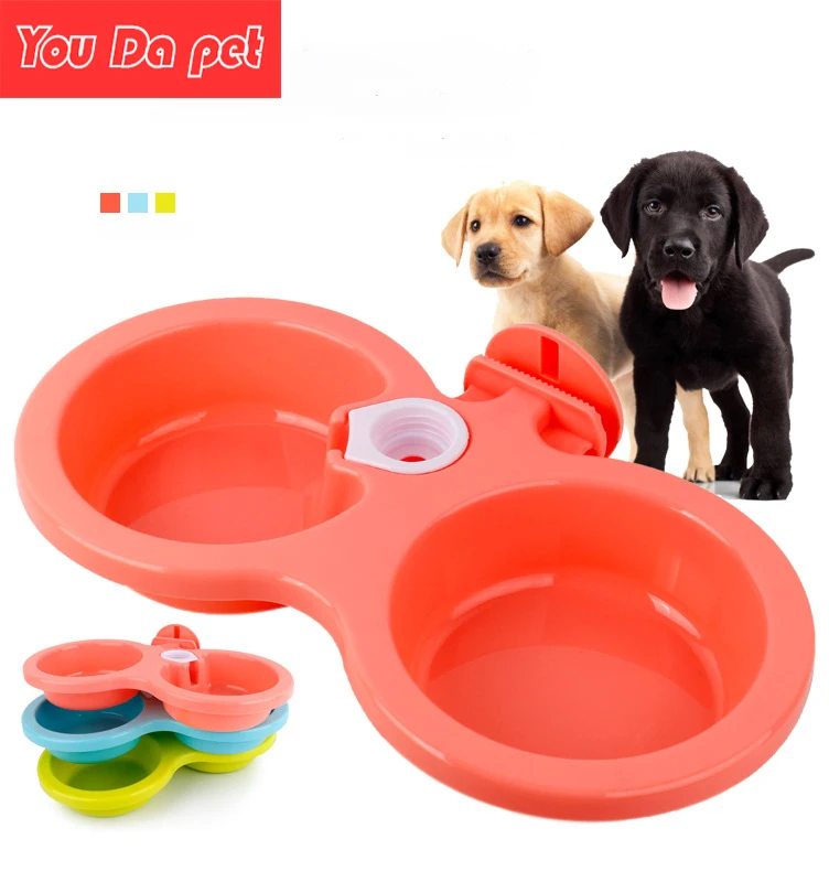 Питьевой фонтан для домашних животных двойная стандартная миска кошек подвесная