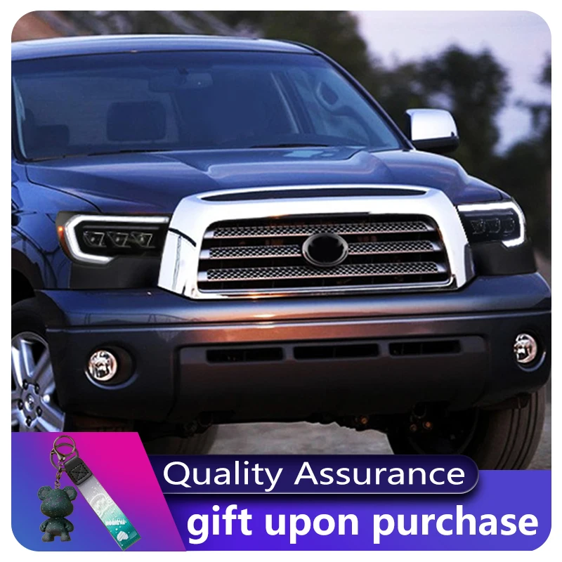 Пара передних фар для Toyota 2007-2013Tundra Sequoia фронтальный проектор линзы DRL передняя