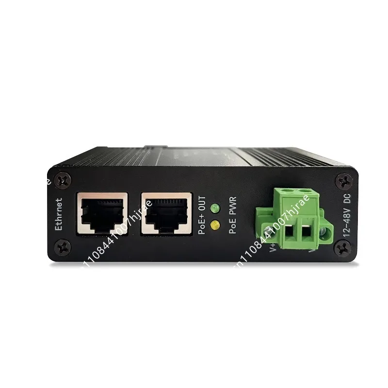 Фото Промышленный PoE-инжектор для DIN-рейки 10G 90W IEEE802.3bt, PoE-адаптер-мидспэн, широкий диапазон входного напряжения 12-48В DC, сетевое оборудование питания №2