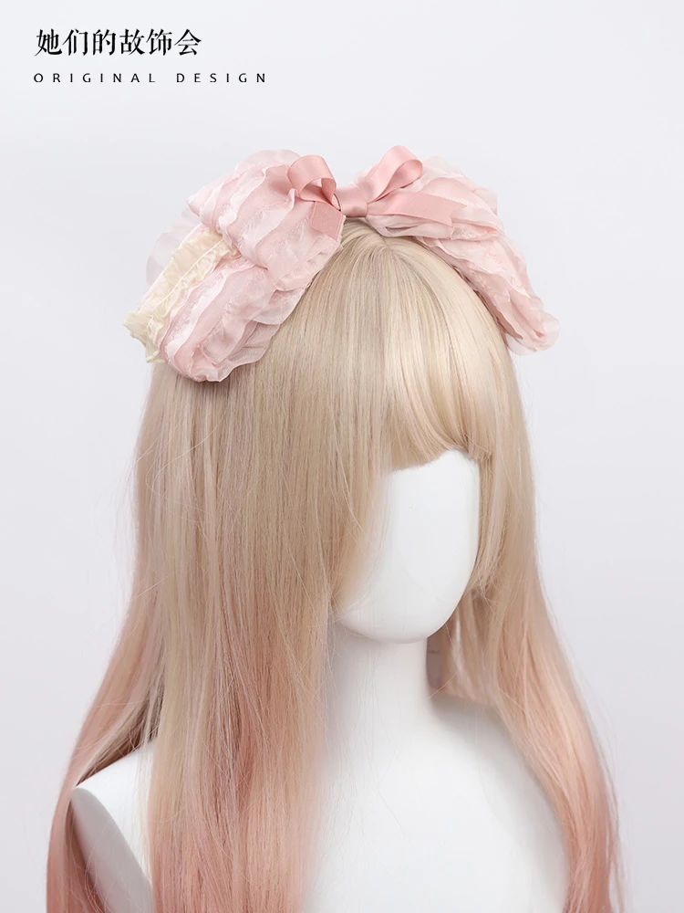 Оригинальный Розовый балетный боковой зажим ручной работы аксессуары для волос