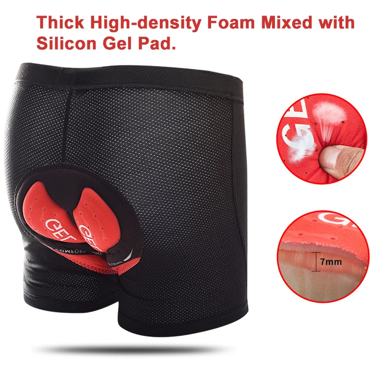 Улучшенное дышащее Мужское нижнее белье для велоспорта Мягкие сетчатые 5D