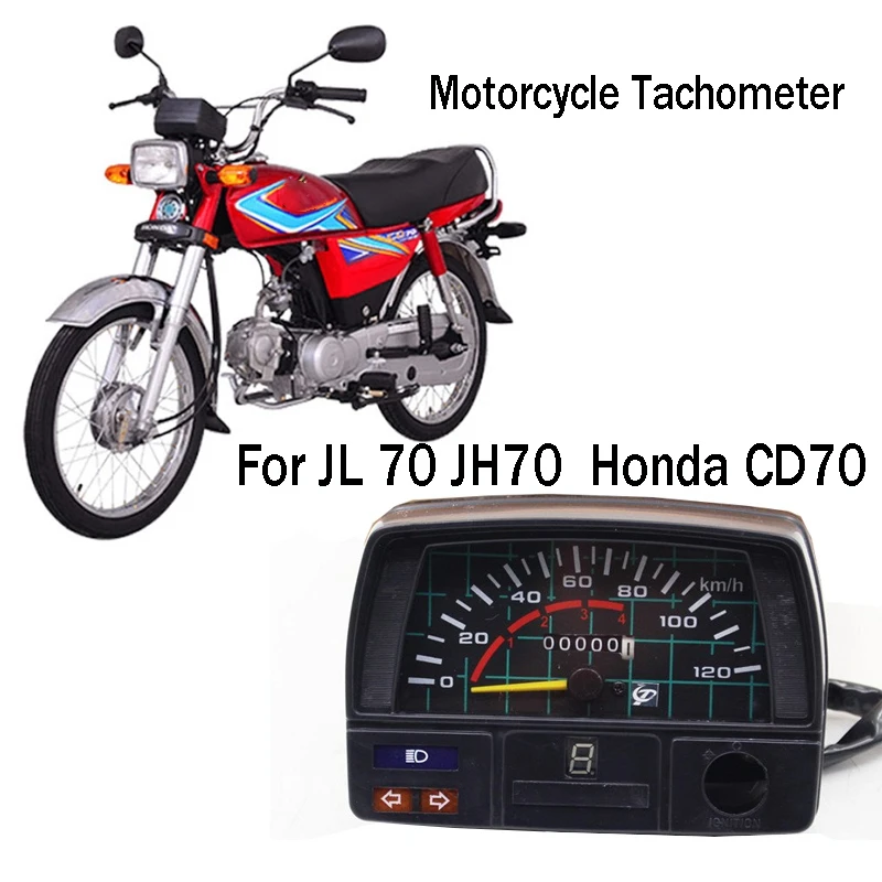 

Motorcycle Tachometer Meter Gauge Speedometer for JL 70 JH70 Honda CD70