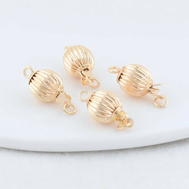 Латунное ожерелье с застежкой 8 х16 мм 14 к фурнитура сделай сам для изготовления