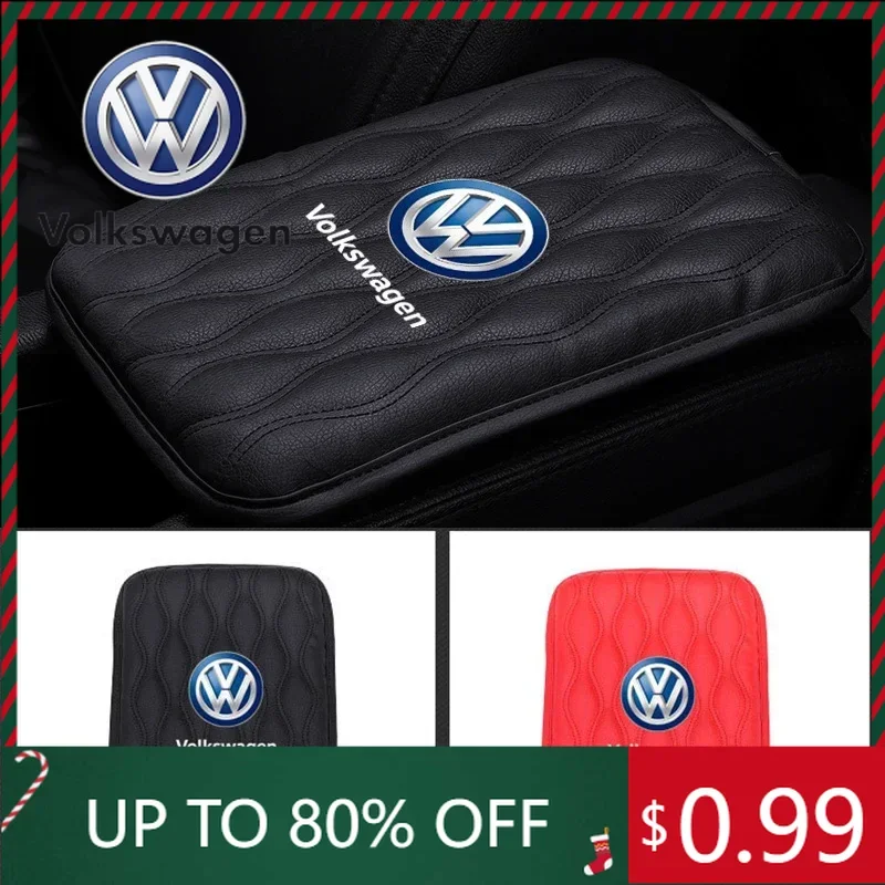 Фото Колпачки для клапанов для VW Volkswagen Jetta MK5 Golf, коврик для подлокотника автомобиля, водонепроницаемый защитный коврик для Volkswagen Passat Santana №1