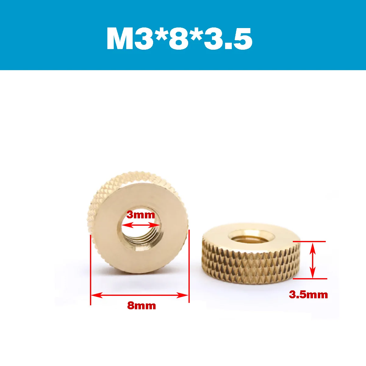 

Латунные гайки M3-M8