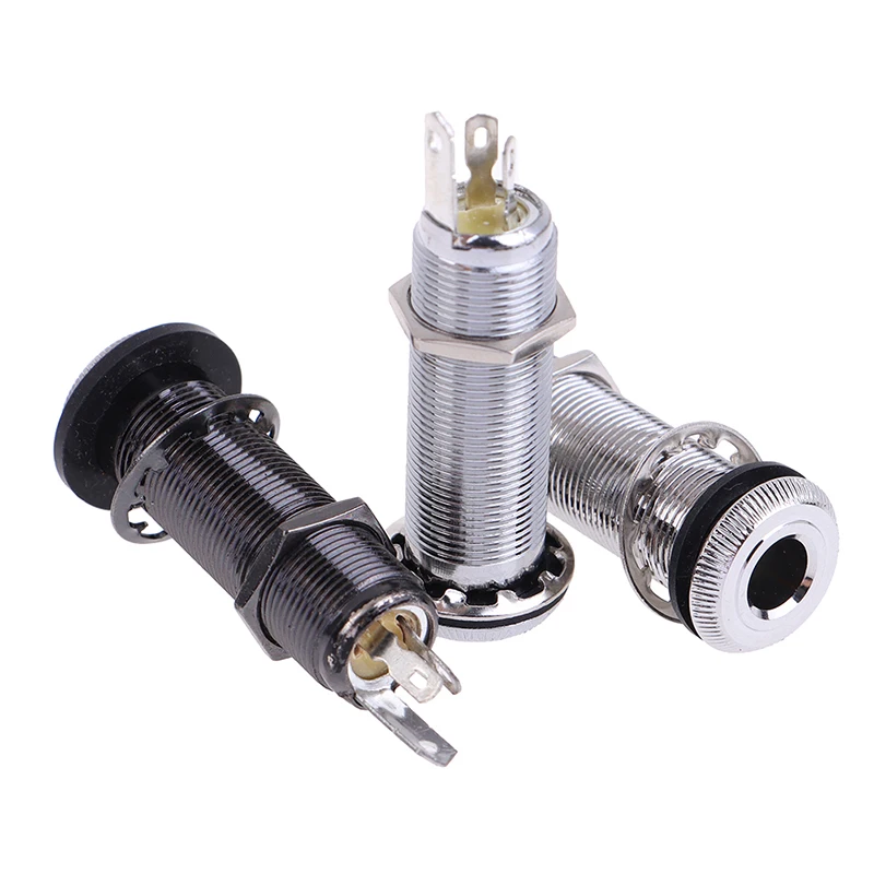 

Резьбовой цилиндр для электрической гитары, внешний разъем, штепсельные розетки 1/4 дюйма, 6,35 мм для электрогитары, ra