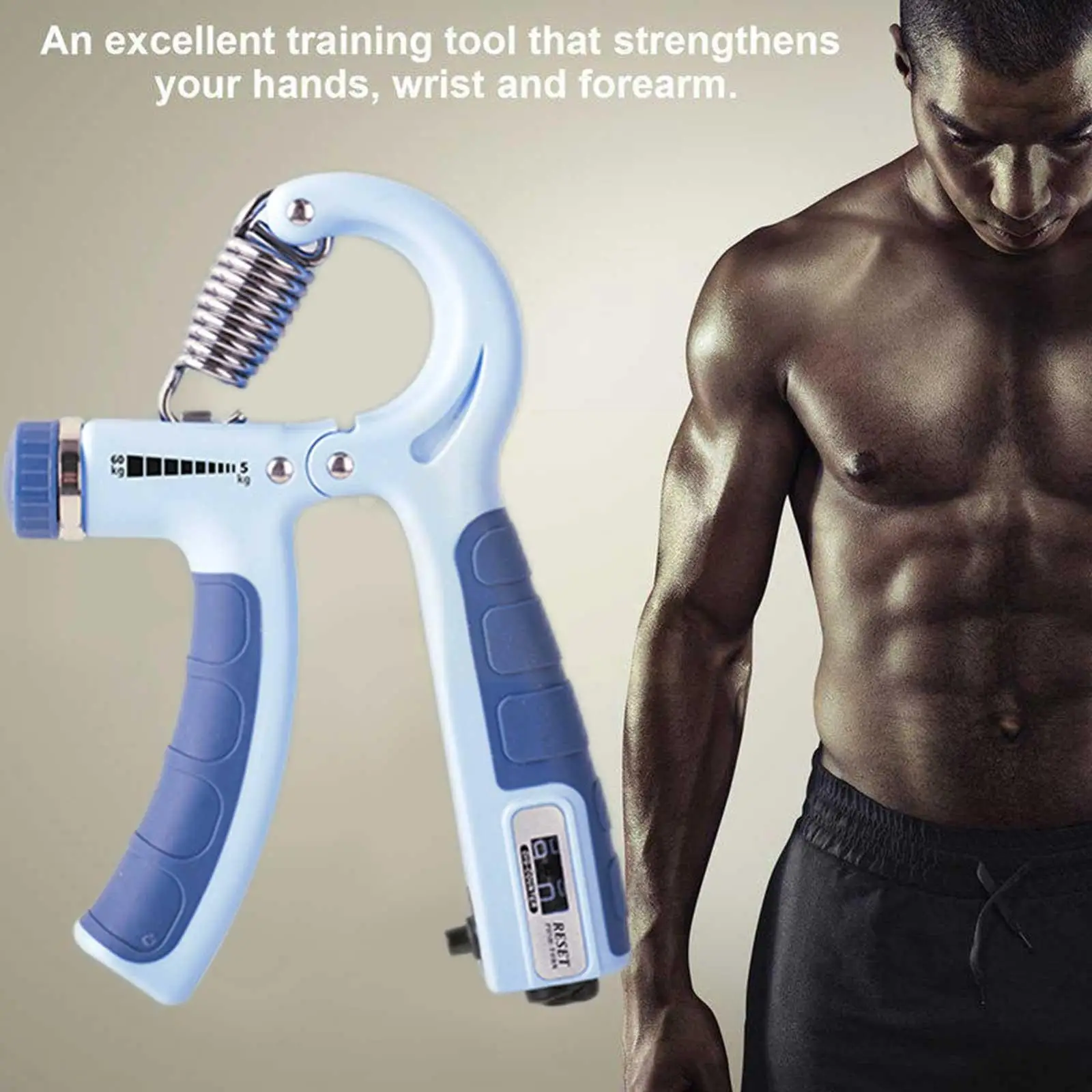 

Adjustable Counting Grip Portable Heavy Gripper Fitness Wrist Grip Training Increase Equipment For Hand Arm Training 4 Colo B2o7