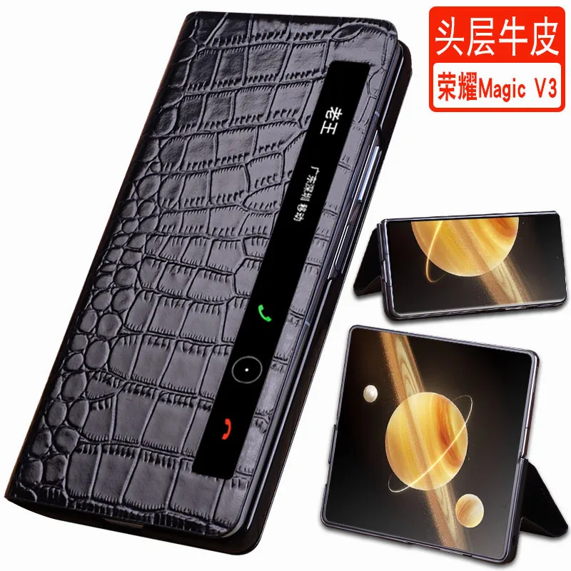 Wobiloo роскошные чехлы для телефонов из натуральной кожи с магнитной застежкой Honor