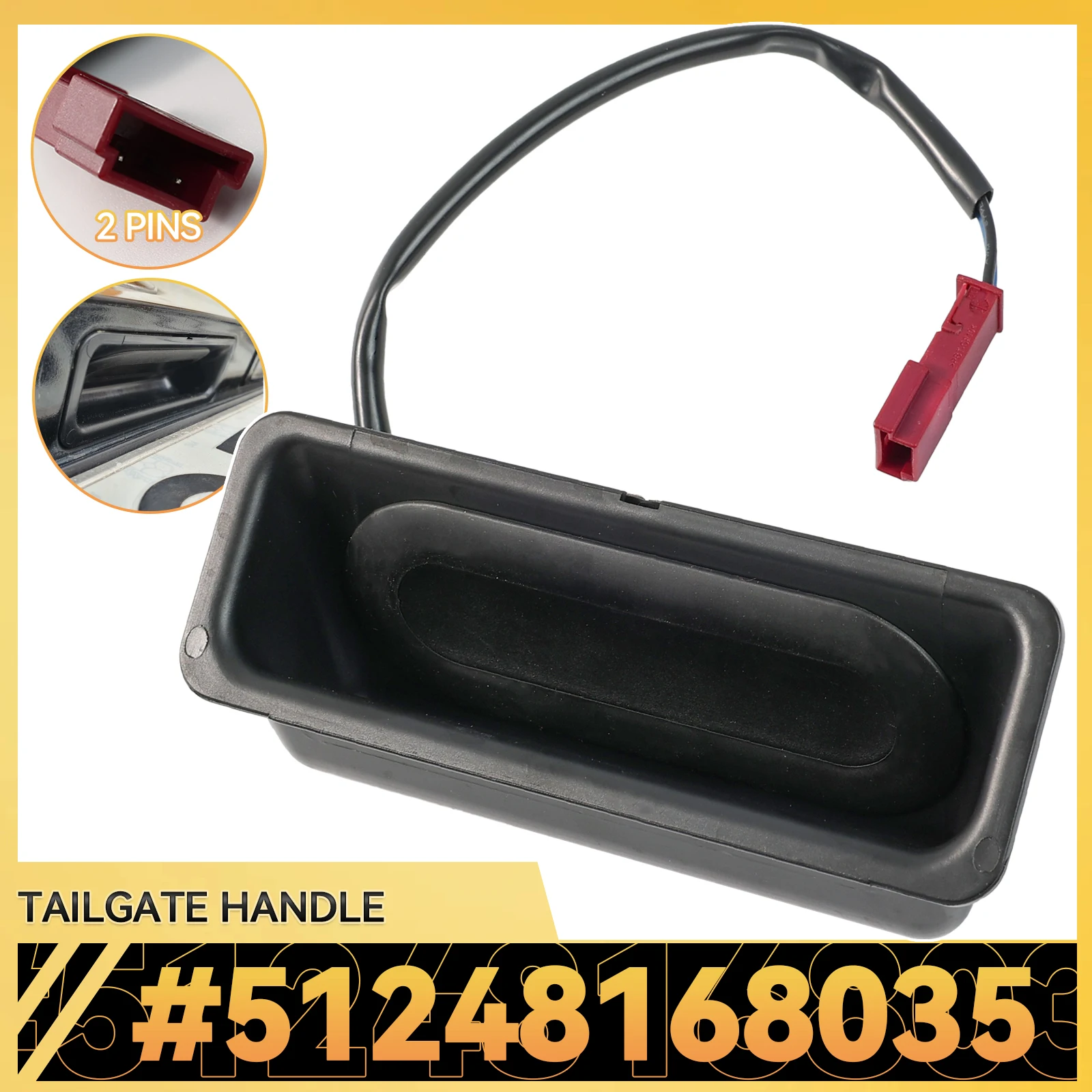 

51248168035 Задний замок крышки багажника, кнопка включения, ручка для BMW E39 E60 E61 525xi 530d 545i M5 540i 528i 525i 550i, автозапчасти