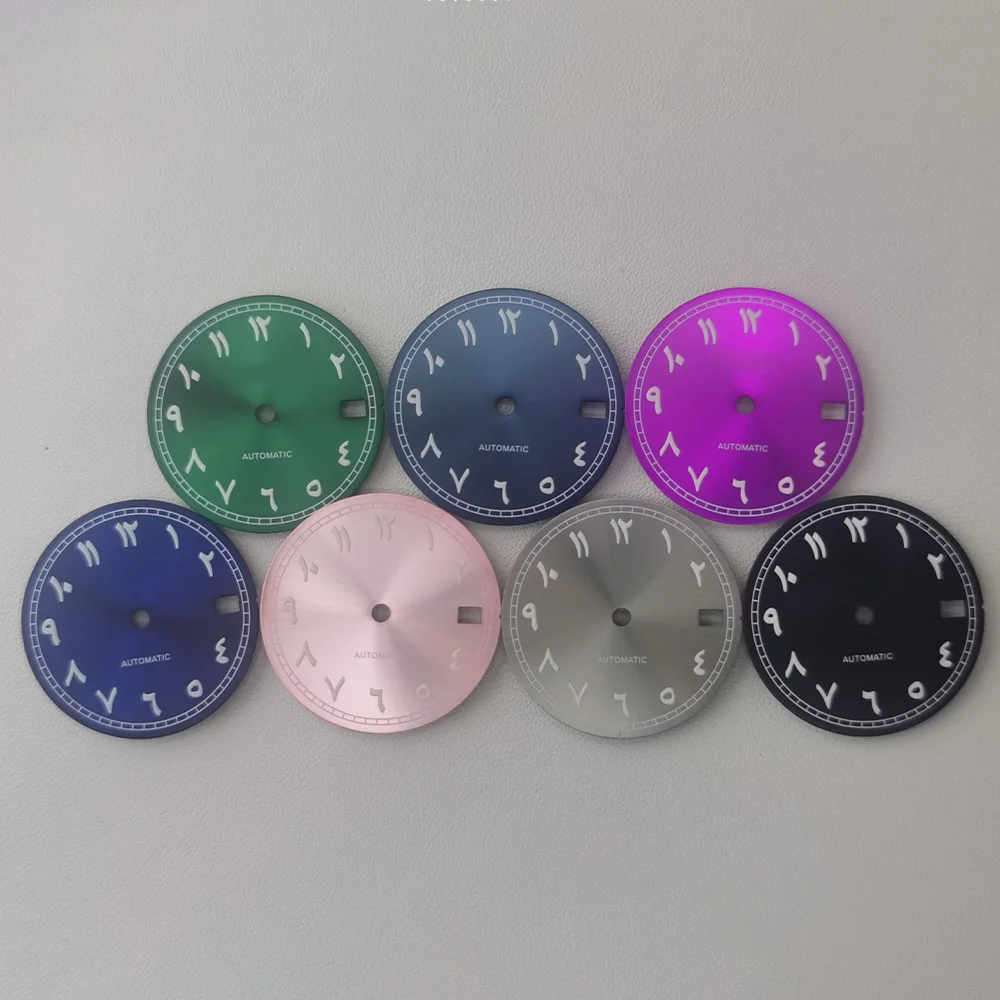 

Аксессуары для часов NH35, циферблат 28,5 мм, зеленые светящиеся циферблаты для часов NH35/nh36move