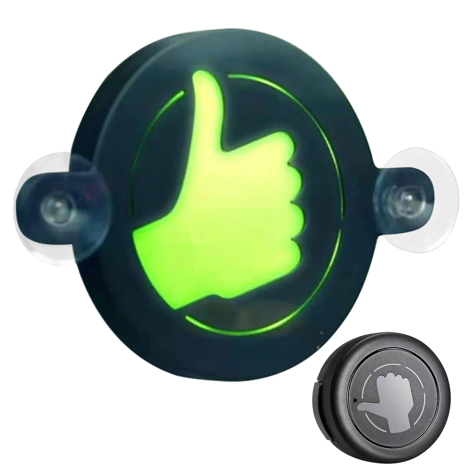 

Car Rear Windshield Thank You Signal Lamp Button Convenient Operation Led Thumb Up Green Lights Auto Interior Lamps Accessories