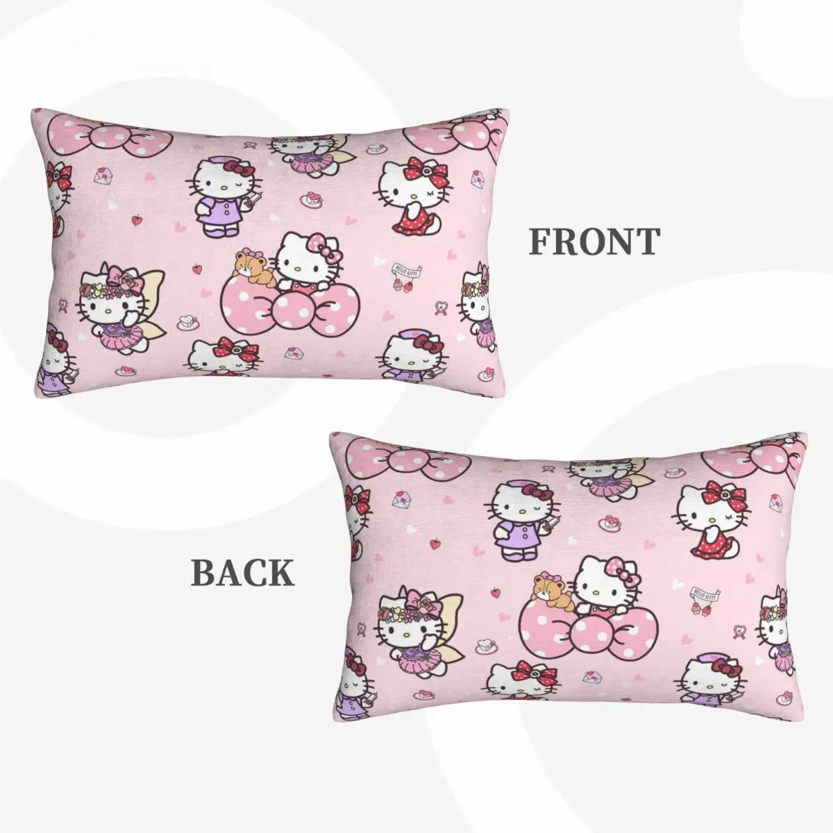 Мягкая супер детская постельная наволочка Hello Kitty 30x20 для волос и кожи постельного