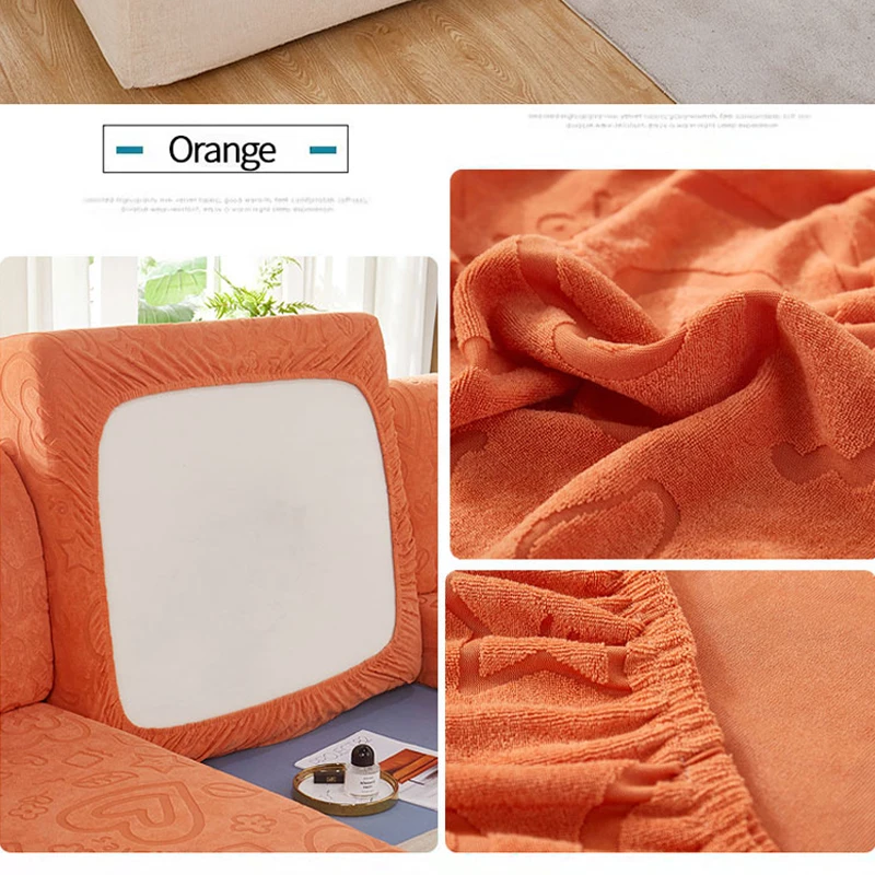 Elastic Sofa Cushion Cover For Livingroom Kids Pets Furniture Chair Protector Stretch Washable Removable Slipcover 1/2/3/4 Seats |