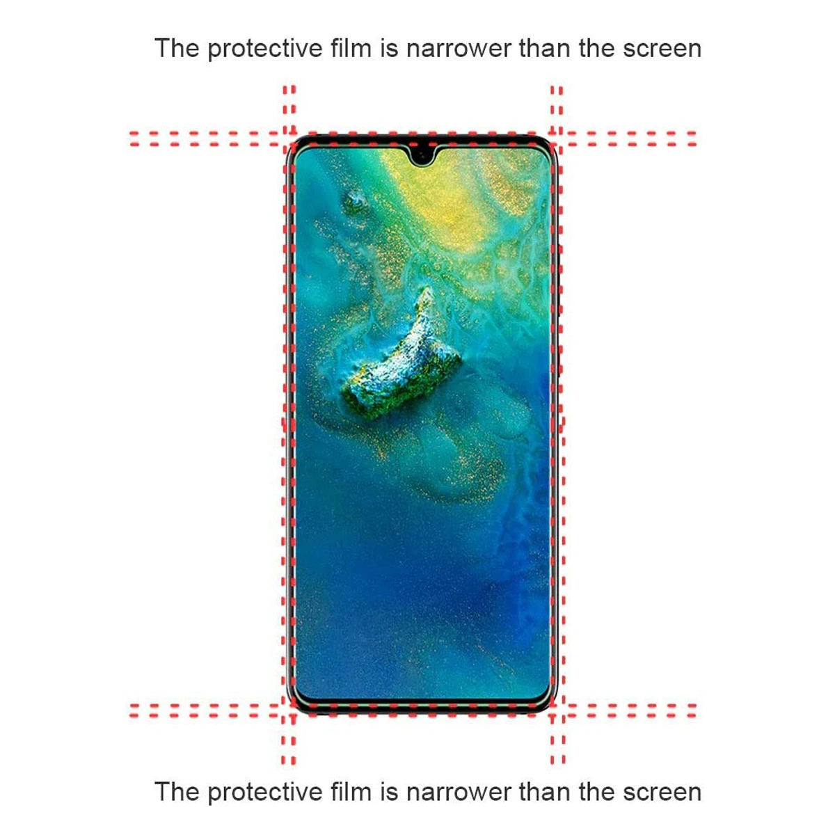 Фото 2/4 шт. HD закаленное стекло для Huawei Mate 20 Защитная пленка для экрана №2
