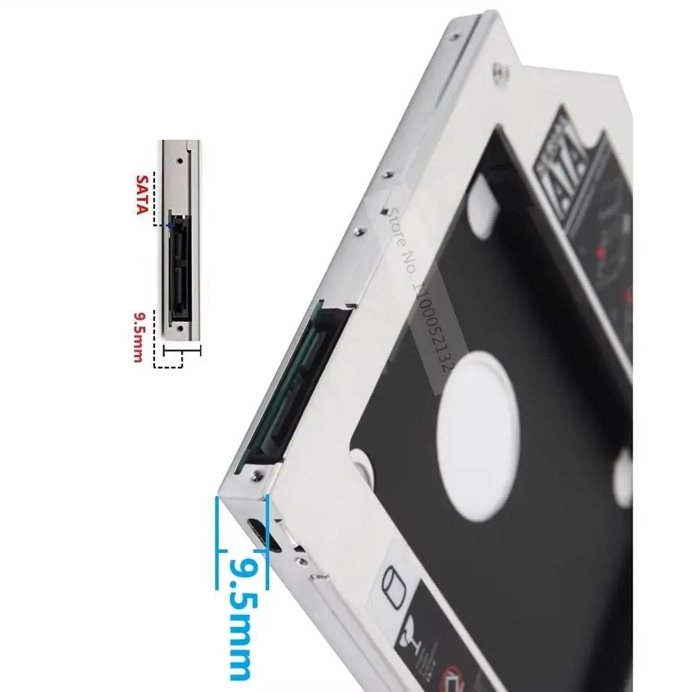 Фото Универсальный 2-й отсек для жесткого диска 2.5 HDD/SSD, оптический отсек, кронштейн-адаптер для Asus X556U N550 N550JA N550JV N750JV N76VB G771JW №1