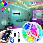 Светодиодная лента RGB 2835 с USB, лампа с управлением через приложение для телефона, освесветильник для комнаты, подсветильник ка для телевизора, вечевечерние, украшение для спальни