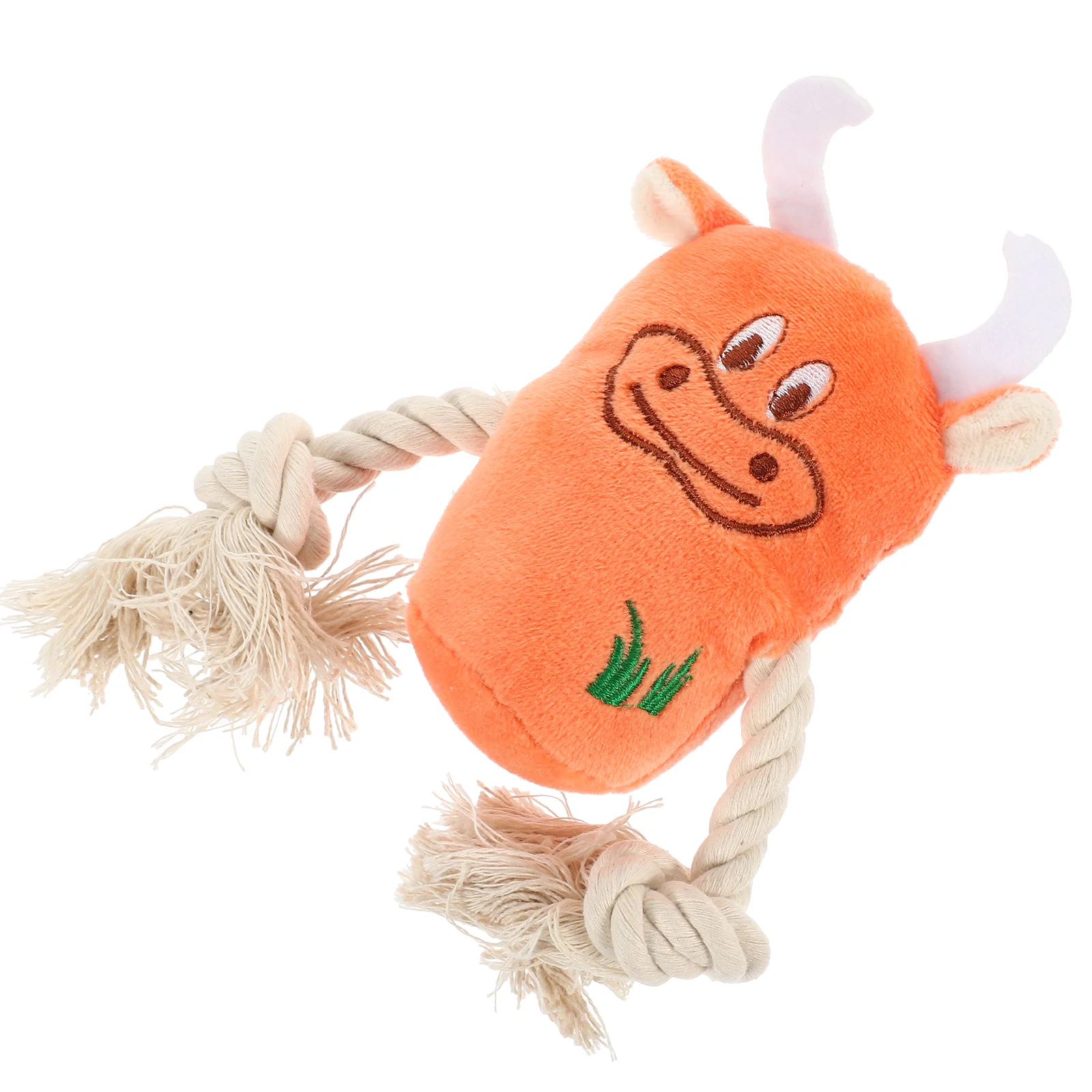 

Toy Interactive Pet Toys For Puppies Cow Shaped Dog Squeaky Cotton Rope Small Animal Puppy
