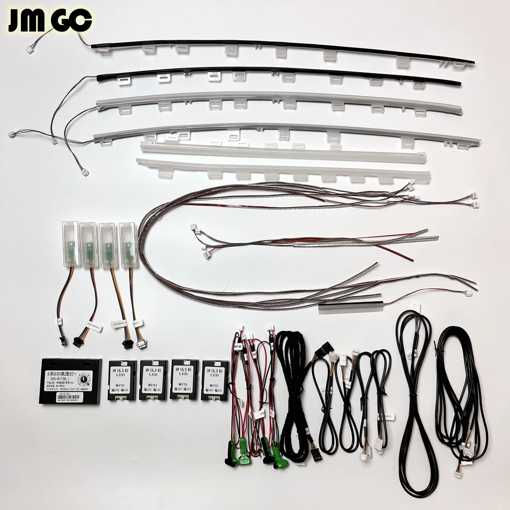 Car ambient light is suitable for BMW G30 door LED light guide strip 11 colors atmosphere lamp original agreement screen control