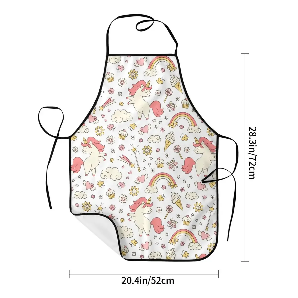 Фартуки в виде единорога для женщин и мужчин кухонный шеф-повар со звездой