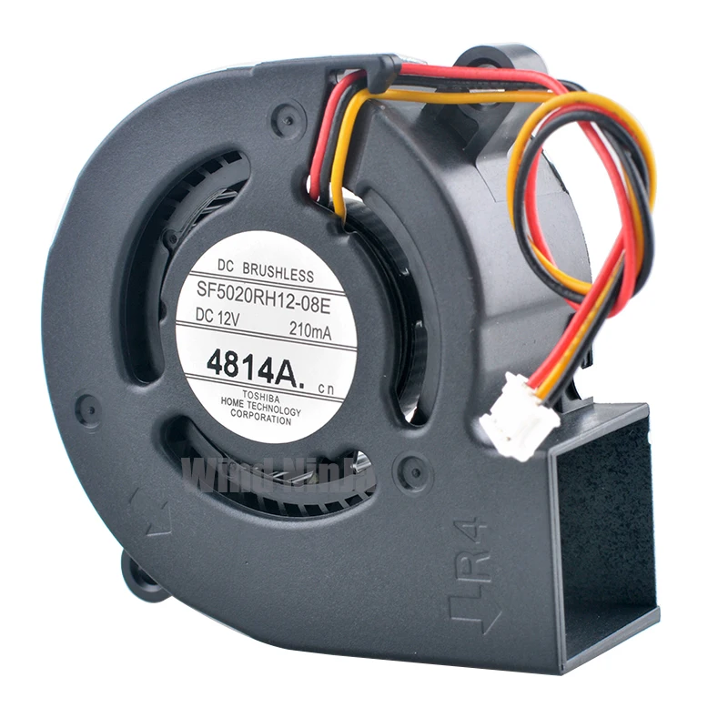 Фото SF5020RH12-08E 5 см 50 мм вентилятор 50x50x20 мм DC12V 0,21A 3-контактный центробежный охлаждающий вентилятор для проекторов №5