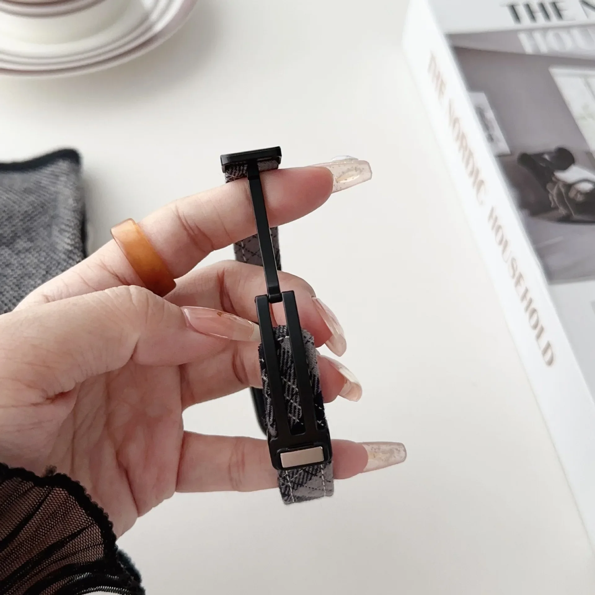 Повседневный спортивный сменный ремешок для часов Xiaomi8 клетчатая ткань