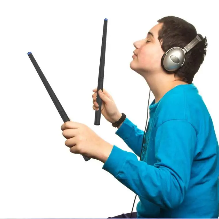 

Electronic Air Drumsticks AR Somatosensory Drum Kit Portable Virtua Air Drum Stick with Drum Control Console for Beginners