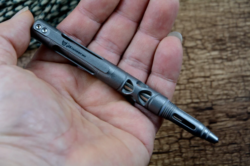 Тактическая ручка TWOSUN Defense синяя TC4 уличный инструмент из титанового сплава EDC PEN52