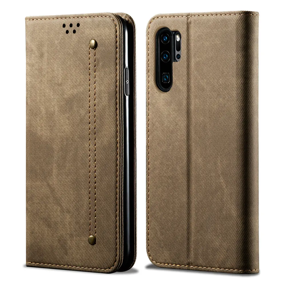 Роскошный джинсовый кошелек Cowboy для Huawei P30 Pro Lite Flip Cover 360 Protector Fone Skin Funda Case Haiwei P 30.