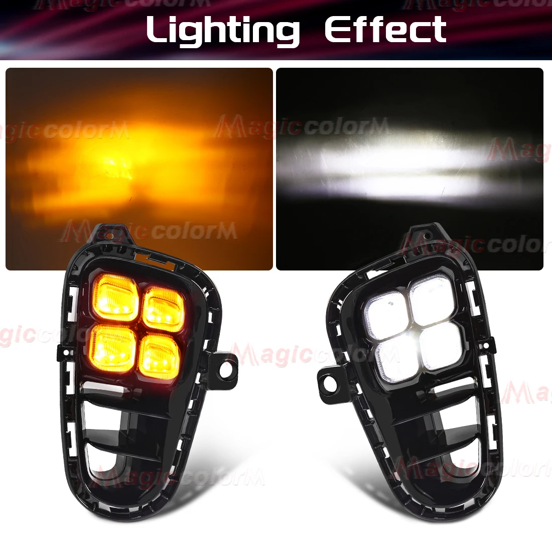 ДХО для Kia RIO 2017 2018 2019 2020 светодиодные дневные ходовые огни дневного света белый