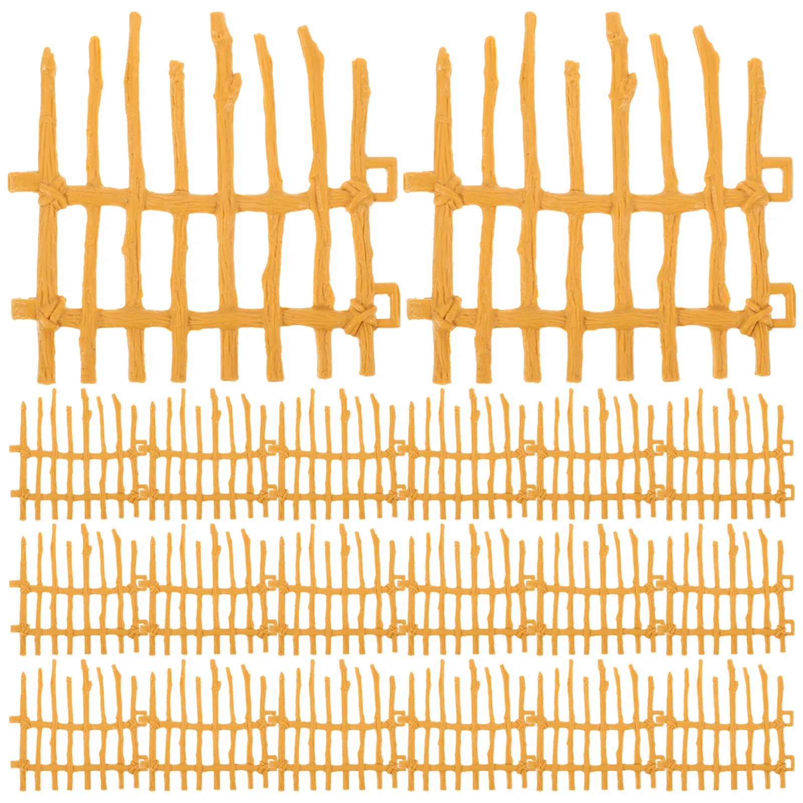 

Fence Micro Garden Edging Toy Miniature Landscape Mini Decor Panel Flower Bed Rail Border Gardens Pot Ornament Fairy Farm