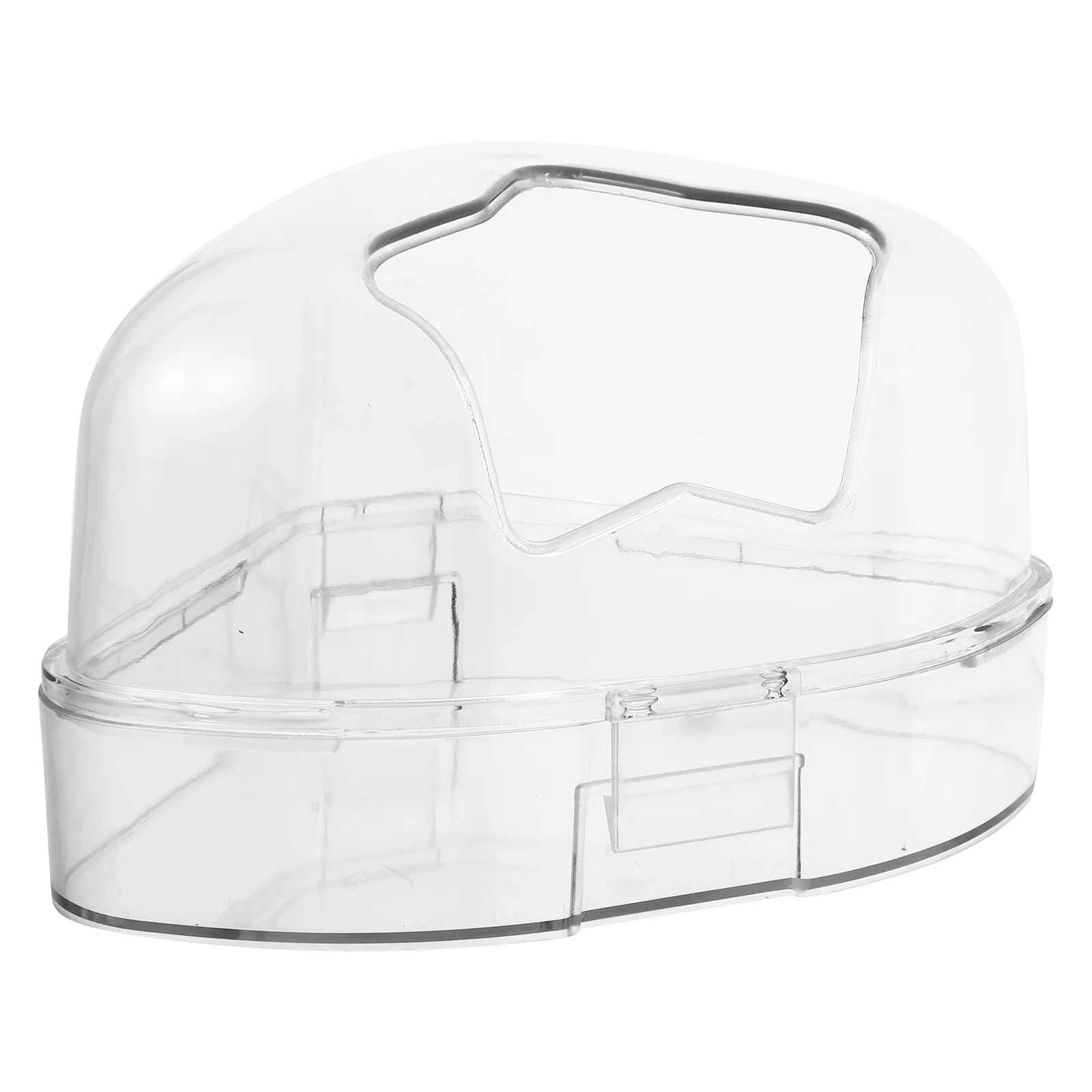 

1pc Transparent Hamster Bath Basin Hamster Guinea Bathtub Small Pet Bathtub