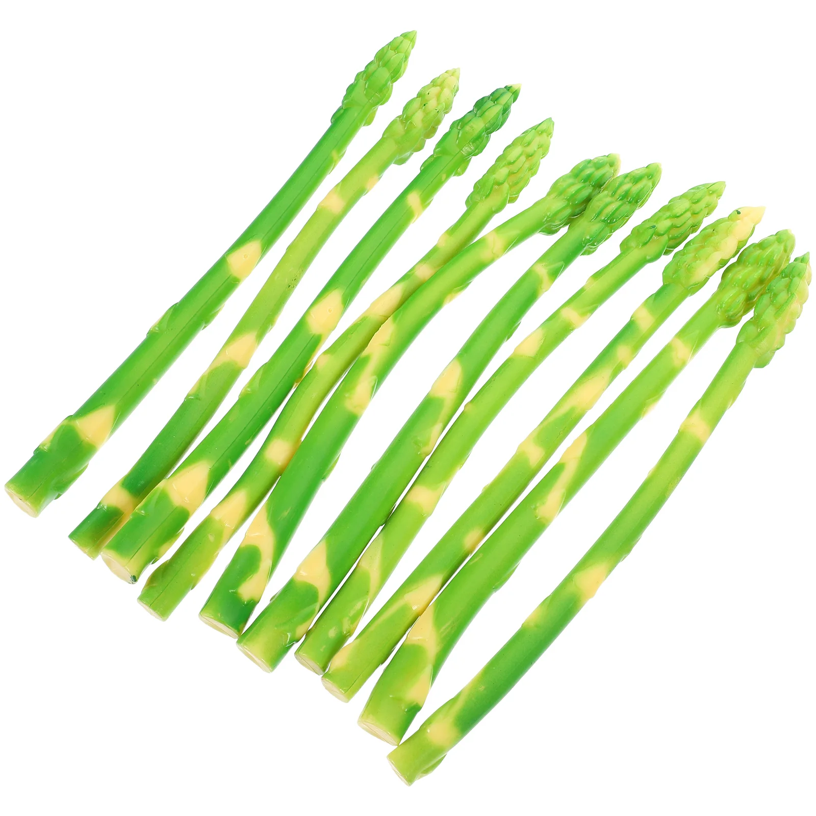 

Plastic Reusable Practical Fake Asparagus Artificial Asparagus Model Scene Layout Props for Photography Home Displaying