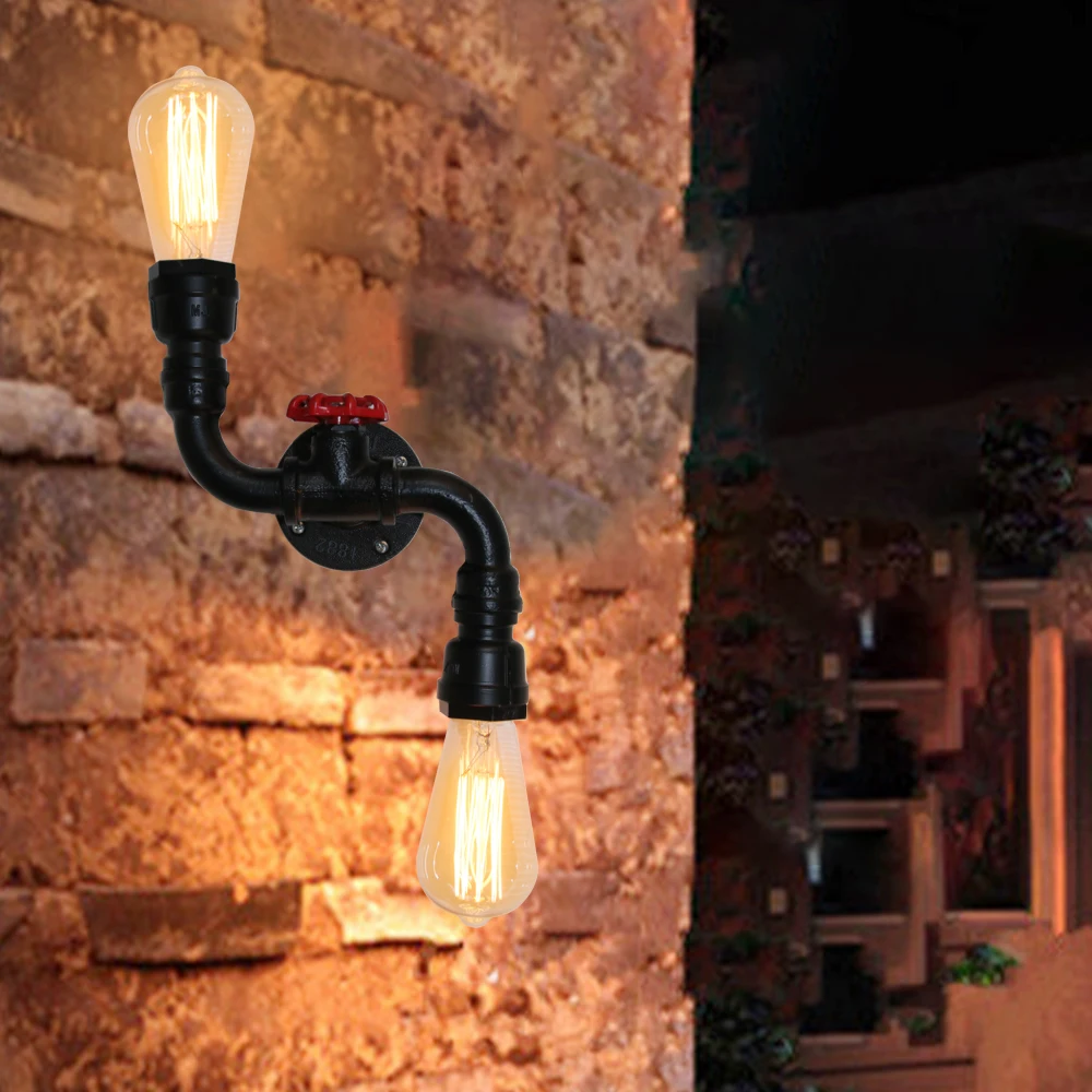 Винтажный промышленный настенный светильник в стиле лофт железная лампа ретро